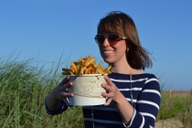 french fries, Gus boardwalk fries, beach, Rehoboth